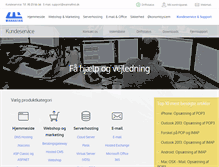 Tablet Screenshot of knowledgebase.wannafind.dk